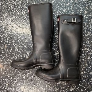 Tall Hunter Rainboots Black - US 5 EU 35/36